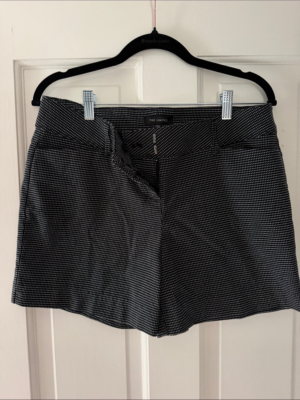 The Limited Black & White Patterned Tailored Shorts 8